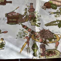 A Waverly Bonded Fabric “Brunch” 100% Pure Combed U,S. Cotton 100×36 Inches.