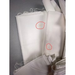 White Cream Fabric Remnants Lot Mixed Textures Satin Moire Craft Sewing Scraps