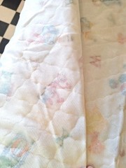 Quilted Sesame Street Comforter Fabric 3 Yards Vintage Alphabet Letters 110″x45″