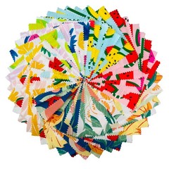 42 PCS 5×5 inch Cotton Fabric Fruit Charm Packs for Quilting Baby Sewing