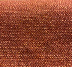 Chenille Presley Red Henna Tweed Upholstery Fabric by the yard