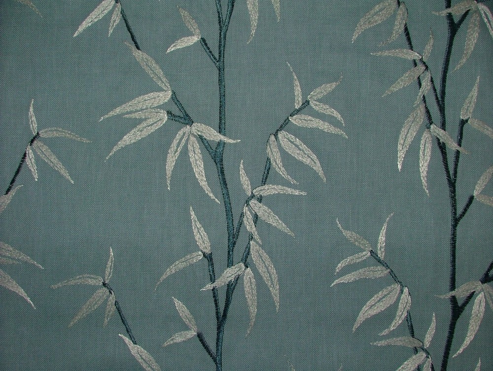 120cm iLiv Sumi Delft Blue Embroidered Fabric Curtain Upholstery Cushion