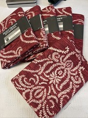 Better Homes & Gardens 2 Yrd Precut Fabric Damask Scroll Merlot