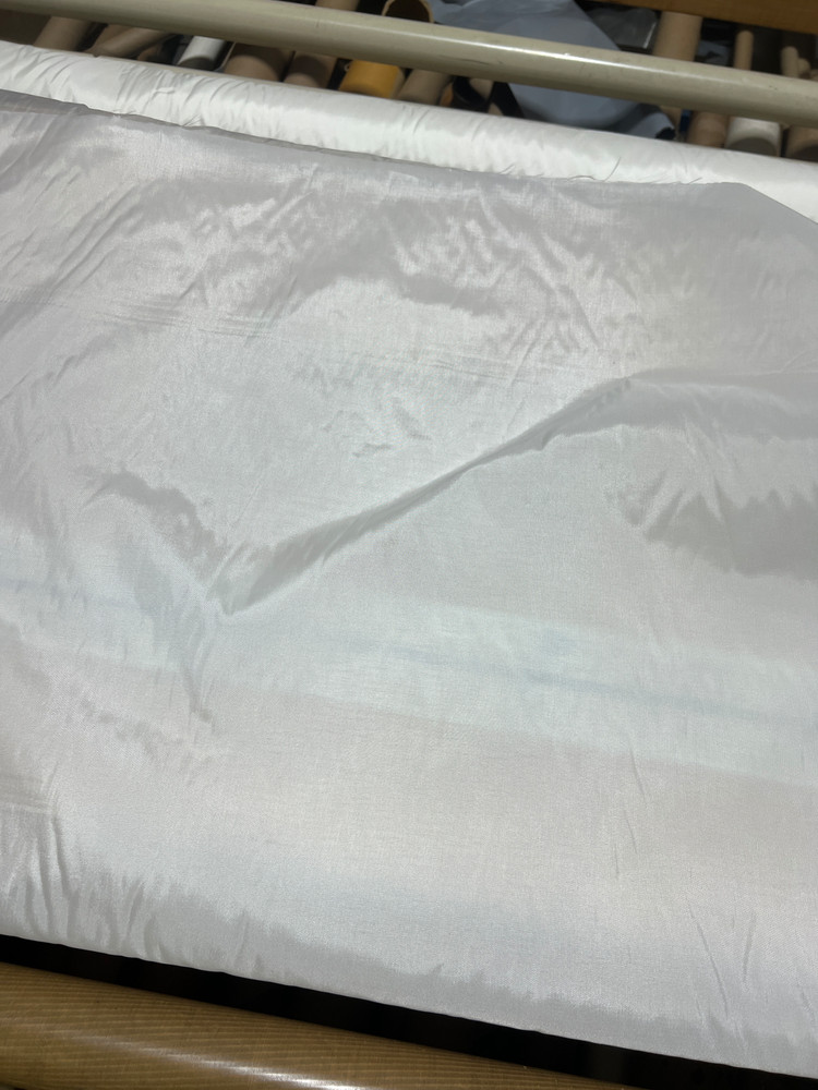 White Waterproof Nylon Fabric – Smooth Lightweight Outdoor Utility Material