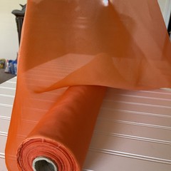 SILK ORANGE , FABRIC 10 Yards x 22 Inches Wide or 360 Inches x 22 Wide