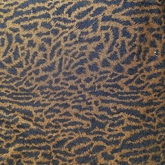 8 Yds Copper Cheetah Denim Stretch Fabric Cotton Spandex Animal Print Bolt VTG