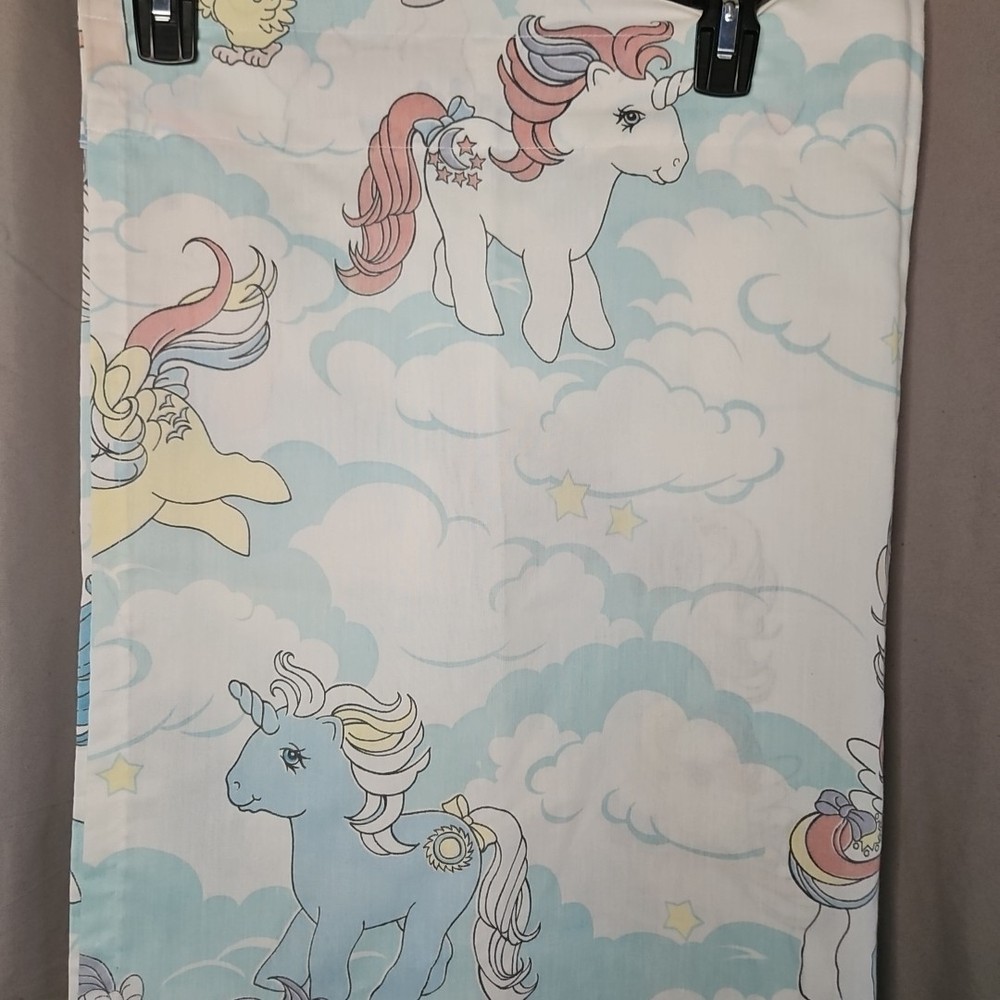 Vintage 1980s G1 First 1st Generation My Little Pony Fabric Scrap From Sheet Set