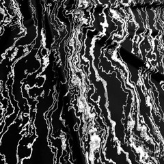 Black and White Marble Print Nylon Spandex Fabric 4 Way Stretch for Swimwear
