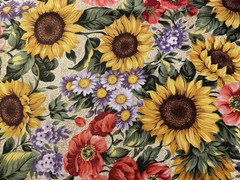 Quest For A Cure Charleston Garden 1523 Northcott Floral Cotton Fabric 1/2 Yard