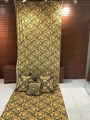 5 METERS BAROCCO GOLD BLACK VERSACE UPHOLSTERY FABRIC HOME GOODS FURNISHINGS
