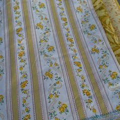 Vintage Quilting / Craft Fabric Yellows Patterns Florals Solids