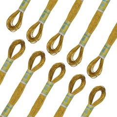 ThreadNanny New 24 Metallic Deep Gold Antique Floss, Floss
