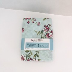 Waverly Inspirations Cotton Small Floral Ink Color Sewing Fabric 1 yard 36×44