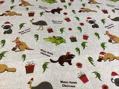 Spotlight Aussie Christmas Pure Cotton Poplin Fabric By The Metre 120 cm Wide