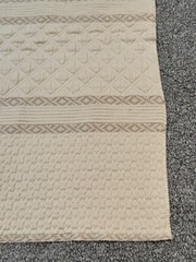 Stroheim Fabric Sample 16” x 17” Ayla 2403B Cotton Neutral Nude Beige Crafts