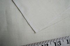 2 Yards Solid Egg Shell Linen Fabric 80″ X44″