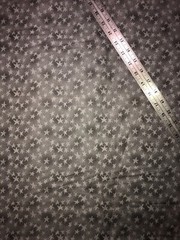 Gray With Stars Cotton Fabric 1/2 Yard (18 By 44”) New
