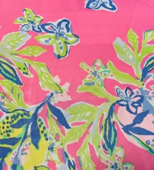 Lilly Pulitzer Polyester Fabric Multi Squeeze The Day 36″ x 57″