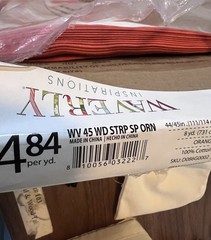waverly inspirations fabric wv45 wd strp sp Orange Stripes 8 Yards Cotton