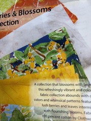 Annie’s Cr. Quilters Fabric & Pattern Berries & Blossoms Collection FQ050 New