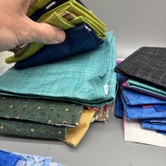 Large Lot Of Random Assorted Quilting Fabric