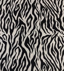 Zebra Print Black & White Fabric“ The Wild Side” Dan Morris & Robert Kaufman BTY