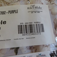 3 Yards Long, Renew Purple Floral ~ 108″ Wide Quilt Backing Width By Riley Blake