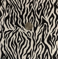Zebra Print Black & White Fabric“ The Wild Side” Dan Morris & Robert Kaufman BTY