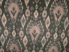 1.5m iLiv Kasbah Anthracite Ikat Soft Velvet Fabric Cushion Curtain Upholstery