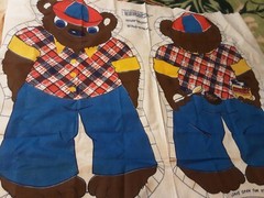Fabric Big Bear Pillow Panel 31 L X 18 W Multicolor