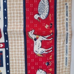 Farmhouse Friends Cotton Quilt Border Fabric 1 Yds X 44″ Country Farm Animals