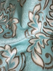Minky, Minkee 30” Square For Baby Blanket Plush Fabric By Benartex