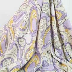 55” By Yards Geometric Patchwork Dress Fabric Soft Viscose Material