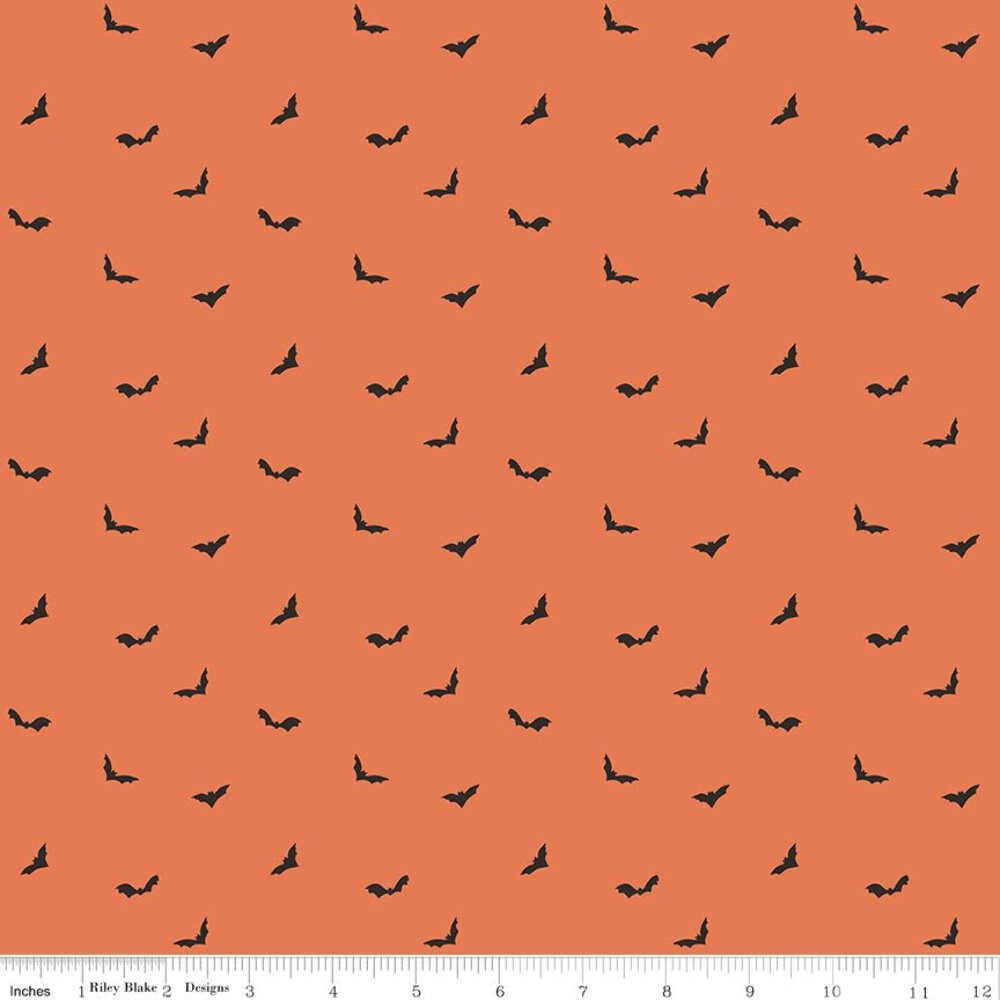 The Apothecary Batwings Marmalade Fabric by the Yard or Fat Quarter | Riley Blak