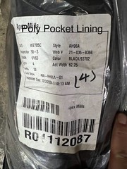 Black Sport Mesh Clothing Pocket Netting 62” Wide MADE IN THE USA, 10 Yard Cut