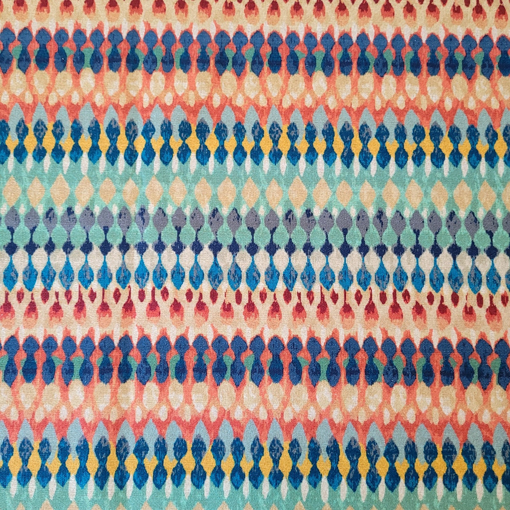Mill Creek Fabric Colorful Upholstery Drapery Watercolor 2.5 Yards