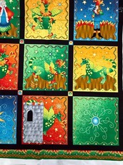 The Bravest Dragon, Avlyn Fabric, Nancy Smith, Lynda Milligan, Panel, Fairytale