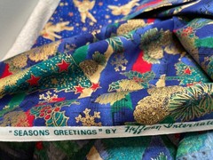 Christmas Fabric Lot of Cut Cloth – 1 Pound 11 Ounces – About 6 Plus Yards