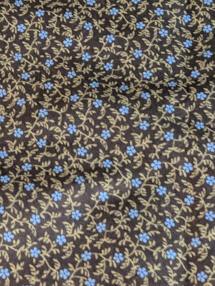 Sm Blue Floral Fabric-By The Half Yd (“Pam’s Prairie Basics”, Marcus Fabrics)
