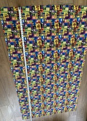 Rare VTG 90s Halloween Patchwork Block Design Fabric 3 pcs-Retro-Ghosts, Blk Cat