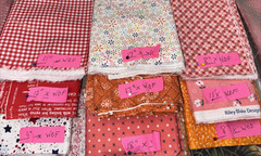 Lot of Cotton Fabric 38 Pcs by WOF of 44″ 12+ Yards 50%+ Lori Holt Farm Girl