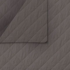 Double-Face Quilted Reversible Dark Gray 42″ Wide Fabric by the Yard D264.11