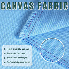 10Oz Heavy Duty Cotton Canvas Fabric 60″ X 40″, Thick Cotton Duck Cloth for Pain