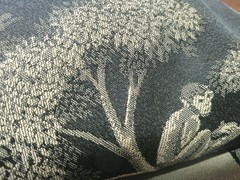 Vintage Jacquard Safari Animals Lush Palms Black/Greys/ Beiges High End BTY 3D