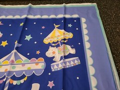 Circus Carousel Panel 35″ x 42″ Unbranded Crib Top Animals Blue