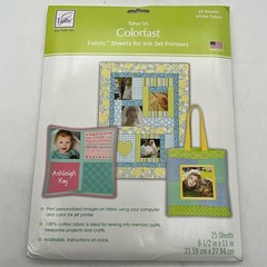 June Tailor Sew-In Colorfast Fabric Sheets are 100% cotton, 8-1/2″ x 11″ 25ct