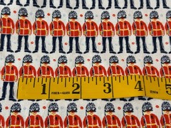 British Royal Guards Fur Caps Fabric Remnant Emma & Mila 33″ x 42″ Preowned
