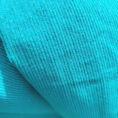Peacock Turquoise Corduroy Fabric Ribbed Cotton 4.25 Yards Silver Accents 153×43