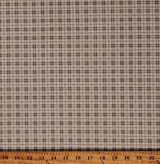 Cotton Sheryl Johnson Plaid Historical Vanilla Fabric Print by Yard D182.26