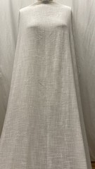 Textured Cotton Linen Slub Pre-Washed Double Gauze White Fabric By The Yard 55″W